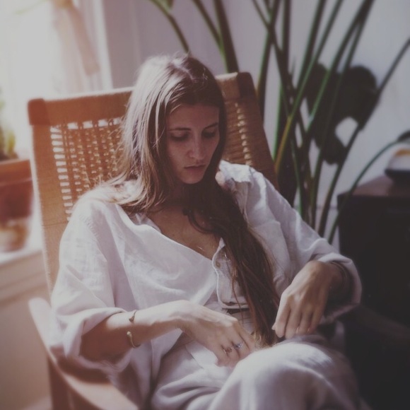 Vintage Linen top - Picture 1 of 3